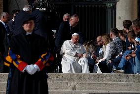 Pope Francis Attends The Weekly General Audience At St Peter's Square