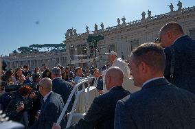 Pope Francis Attends The Weekly General Audience At St Peter's Square