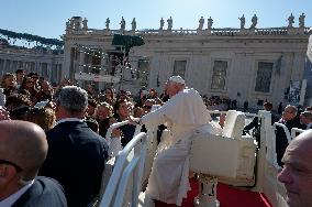 Pope Francis Attends The Weekly General Audience At St Peter's Square