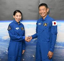 New JAXA astronauts Yoneda, Suwa