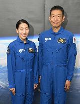 New JAXA astronauts Yoneda, Suwa