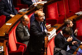 Discussion Of The Social Security Financing Bill In The French National Assembly, In Paris