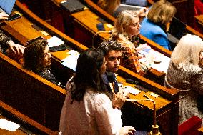 Discussion Of The Social Security Financing Bill In The French National Assembly, In Paris