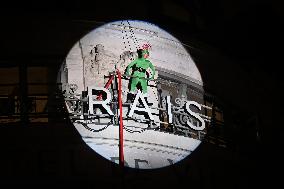 BHV Marais Christmas Window Lighting - Paris