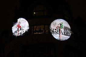 BHV Marais Christmas Window Lighting - Paris