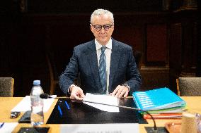 Bruno Le Maire hearing at the French Senate - Paris