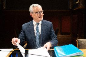 Bruno Le Maire hearing at the French Senate - Paris