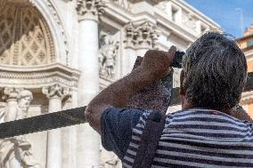 Trevi Fountain Closed For Restoration - Rome