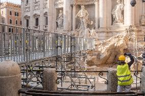 Trevi Fountain Closed For Restoration - Rome