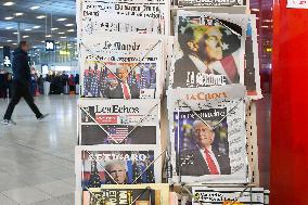 Todays Newspapers With Trump's Election Win - France