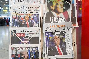 Todays Newspapers With Trump's Election Win - France