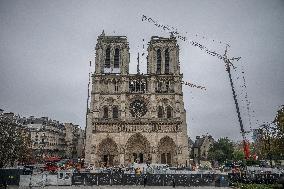 Notre-Dame Cathedral Under Restoration - Paris