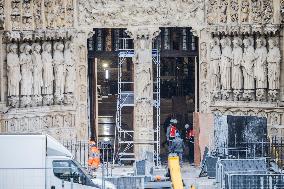 Notre-Dame Cathedral Under Restoration - Paris