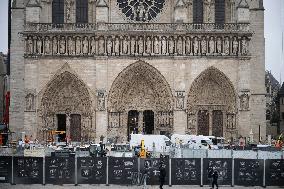 Notre-Dame Cathedral Under Restoration - Paris