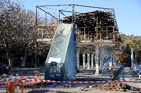 Construction next to inclusive beach in Odesa