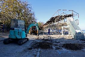 Construction next to inclusive beach in Odesa