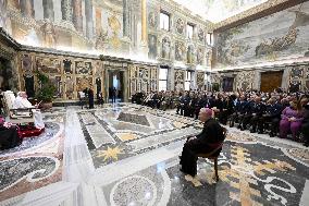 Pope Francis in Private Audience - Vatican