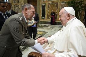 Pope Francis in Private Audience - Vatican