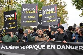 Demonstration Of The Horse-Racing Industry - Paris