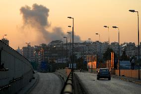 Massive Israeli Airstrikes Hit Southern Suburbs - Beirut