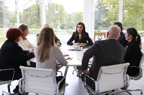 Queen Letizia At Spanish Red Cross Meeting - Madrid