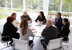 Queen Letizia At Spanish Red Cross Meeting - Madrid