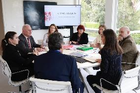 Queen Letizia At Spanish Red Cross Meeting - Madrid