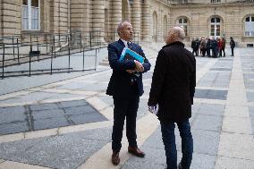 Thomas Cazenave hearing at the French Senate - Paris