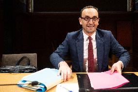 Thomas Cazenave hearing at the French Senate - Paris