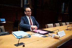 Thomas Cazenave hearing at the French Senate - Paris