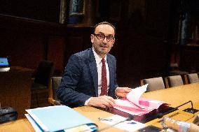 Thomas Cazenave hearing at the French Senate - Paris