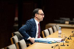 Thomas Cazenave hearing at the French Senate - Paris