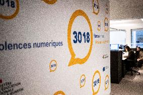 Education Minister Genetet Visits The 30 18 Call Center - Paris