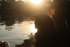 Chhath Puja Celebration In Kathmandu, Nepal.