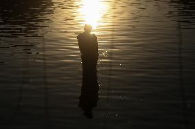 Chhath Puja Celebration In Kathmandu, Nepal.