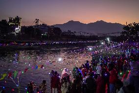 Hindu Devotees Celebrates Chhath Festival In Nepal.