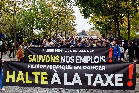 Protesters Rally in Paris Against Betting Tax Hike Impacting Horse Racing