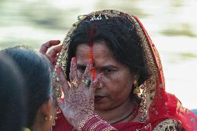 Hindu Devotees Celebrates Chhath Festival In Nepal.