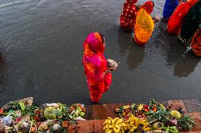 Hindu Devotees Celebrates Chhath Festival In Nepal.