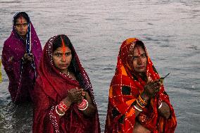 Hindu Devotees Celebrates Chhath Festival In Nepal.