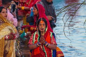 Hindu Devotees Celebrates Chhath Festival In Nepal.