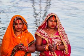 Hindu Devotees Celebrates Chhath Festival In Nepal.