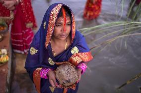 Hindu Devotees Celebrates Chhath Festival In Nepal.