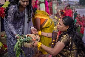 Hindu Devotees Celebrates Chhath Festival In Nepal.