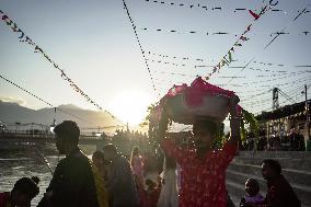 Hindu Devotees Celebrates Chhath Festival In Nepal.