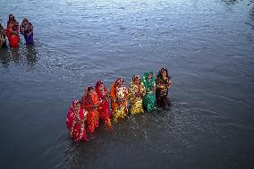 Hindu Devotees Celebrates Chhath Festival In Nepal.