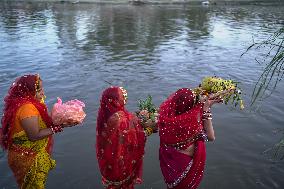 Hindu Devotees Celebrates Chhath Festival In Nepal.