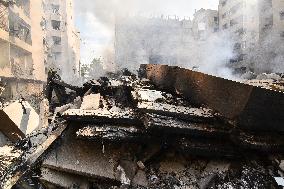 Israeli Airstrike In Beirut, Lebanon