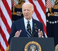 US President Joe Biden Delivered Statement On Election Where Voters Overwhelmingly Elected Donald J. Trump