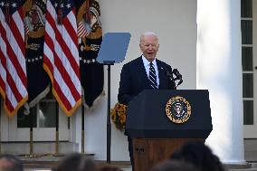 US President Joe Biden Delivered Statement On Election Where Voters Overwhelmingly Elected Donald J. Trump